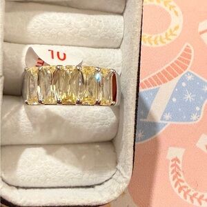 BP Always Glam Yellow Gemstone Ring Size 10 NEW